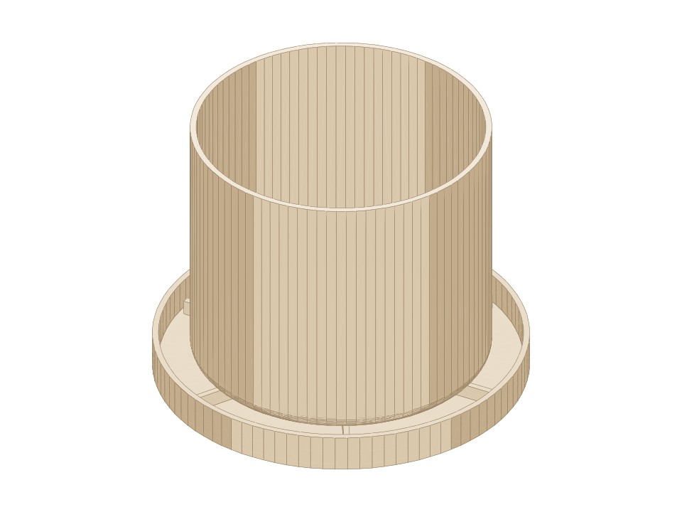 Preview of Houseplant pot 120 mm with saucer
