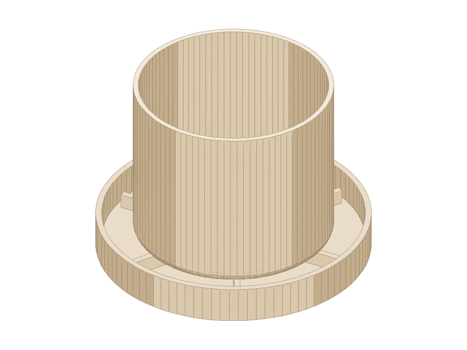 Preview of Mini pot 80 mm with saucer