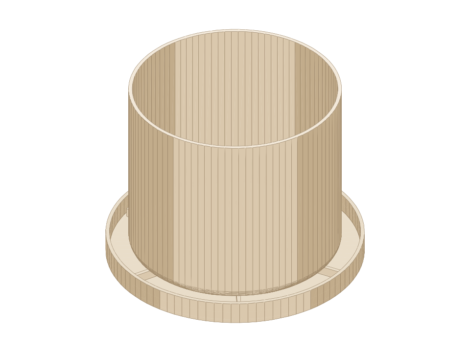 Preview of Round pot 140 mm with saucer
